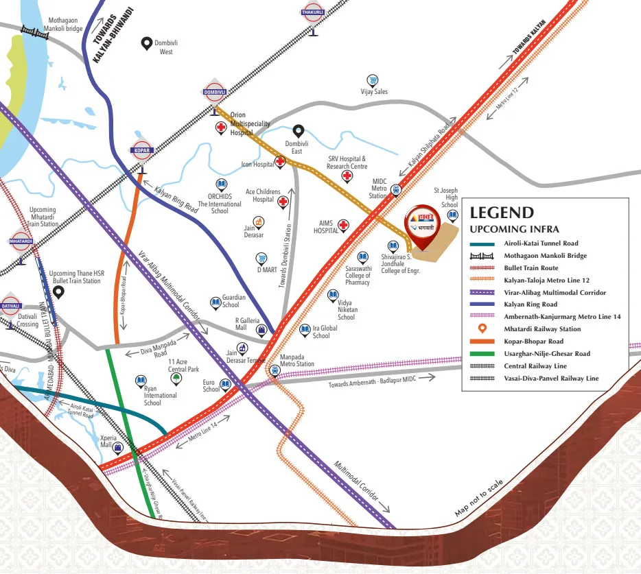 Haware Swaraj Dombivli Strategic Location Map